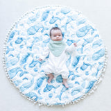 Crane Baby Bandana Bib Set - Caspian Whale