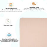 Crane Baby Crib Fitted Sheet - Muslin Desert Rose