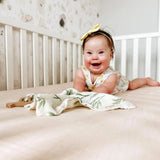 Crane Baby Crib Fitted Sheet - Muslin Desert Rose