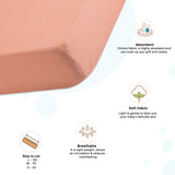 Crane Baby Crib Fitted Sheet - Muslin Copper