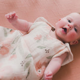 Crane Baby Muslin Crib Fitted Sheet -  Copper