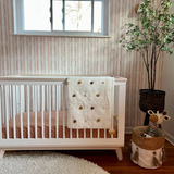 Crane Baby Crib Fitted Sheet - Muslin Copper