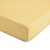 Crane Baby Crib Fitted Sheet - Muslin Ochre