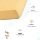 Crane Baby Crib Fitted Sheet - Muslin Ochre