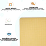 Crane Baby Crib Fitted Sheet - Muslin Ochre