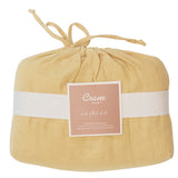 Crane Baby Muslin Crib Fitted Sheet -  Ochre