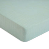 Crane Baby Crib Fitted Sheet - Muslin Evergreen