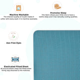 Crane Baby Crib Fitted Sheet - Muslin Riverstone