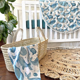 Crane Baby Crib Fitted Sheet - Muslin Riverstone