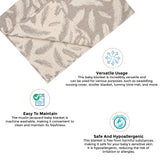 Crane Baby Jacquard Blanket Grey Feather