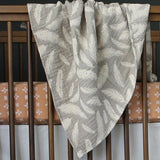 Crane Baby Jacquard Blanket Grey Feather