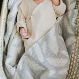 Crane Baby Jacquard Blanket Grey Feather