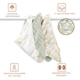 Crane Baby Willow Bandana Bib Set - Dainty Leaf