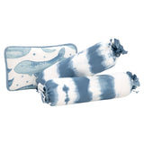 Crane Baby Pillow and Bolster Set - Caspian Whale