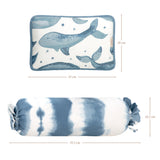 Crane Baby Pillow and Bolster Set - Caspian Whale