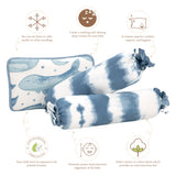 Crane Baby Pillow and Bolster Set - Caspian Whale
