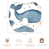 Crane Baby Memory Foam Pillow - Caspian Whale
