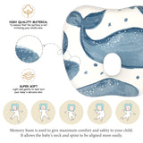 Crane Baby Memory Foam Pillow - Caspian Whale
