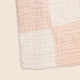 Abracadabra Organic Muslin Patchwork Blanket Pink