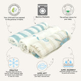 Abracadabra Muslin Wipes (Set of 3) - Rockstar