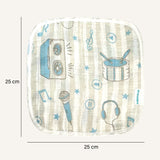 Abracadabra Muslin Wipes (Set of 3) - Rockstar