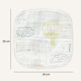 Abracadabra Muslin Wipes (Set of 3) - Hot Air Balloon