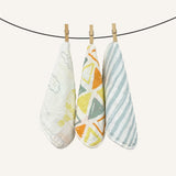 Abracadabra Muslin Wipes (Set of 3) - Hot Air Balloon