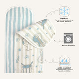 Abracadabra Muslin Burp Pad Rockstar