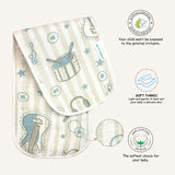 Abracadabra Muslin Burp Pad Rockstar
