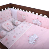 6 Piece Baby Cot Bedding Set - Ballerina