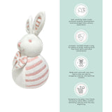 Abracadabra Bunny Rattle – Pink