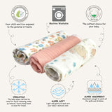 Abracadabra Muslin Wipes (Set of 3) - Bunny Garden