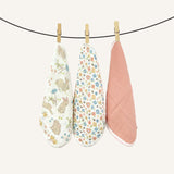 Abracadabra Muslin Wipes (Set of 3) - Bunny Garden