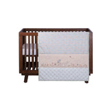 6 Piece Baby Cot Bedding Set - Bunny Garden