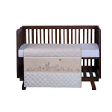 6 Piece Baby Cot Bedding Set - Bunny Garden