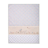 6 Piece Baby Cot Bedding Set - Bunny Garden