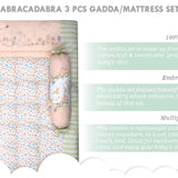 Gadda Set with 2 Bolsters - Bunny Garden
