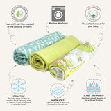 Abracadabra Muslin Wipes (Set of 3) - Savanna