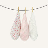 Abracadabra Muslin Wipes (Set of 3) - Vintage Floral