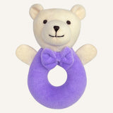 Abracadabra Ring Rattle Bear Purple