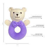Abracadabra Ring Rattle – Bear (Purple)
