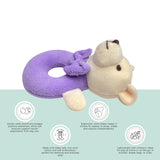 Abracadabra Ring Rattle – Bear (Purple)