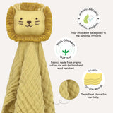 Abracadabra Organics Collectible Security Blanket with Cuddle Toy Lion