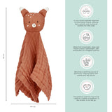 Abracadabra Organics Collectible Security Blanket with Cuddle Toy Fox