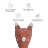 Abracadabra Organic Face Rattle – Fox