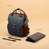 Abracadabra Diaper Bag with Changing Station - Multicolor