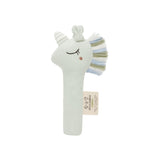 Abracadabra Organic Hand Rattle – Unicorn (Blue)