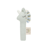Abracadabra Organic Hand Rattle – Unicorn (Blue)