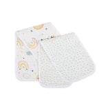 Abracadabra Muslin Burp Pad - Rainbow