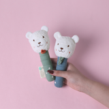 Abracadabra Hand Rattle - Bear Blue